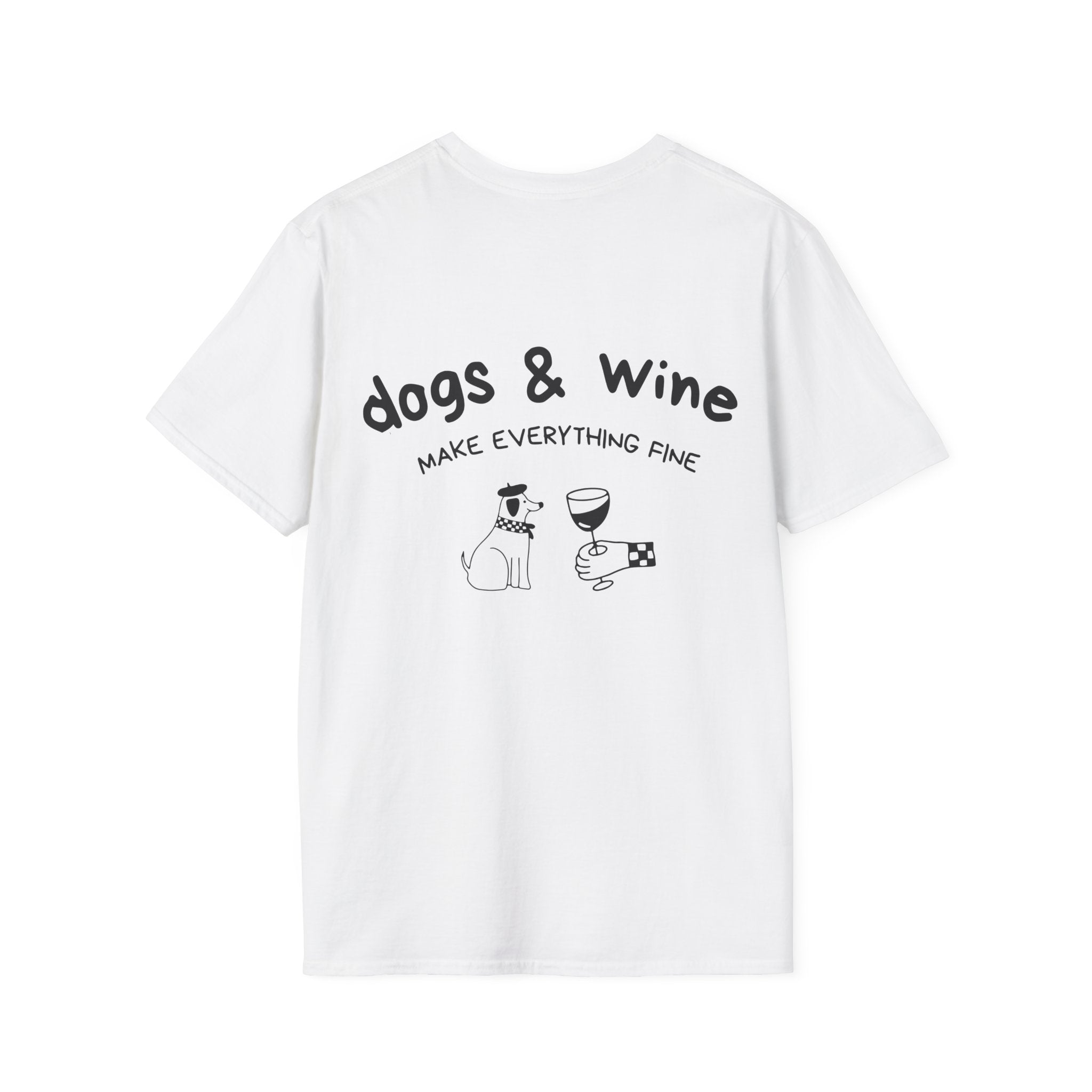 Dogs & Wine T-Shirt OFFLEASH, 100% Baumwolle