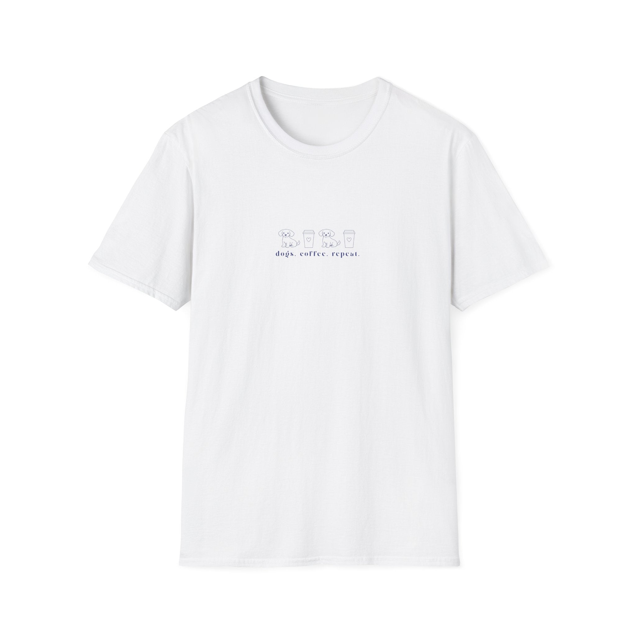 Dogs. Coffee. Repeat. - OFFLEASH Shirt, 100% Baumwolle
