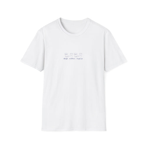 Dogs. Coffee. Repeat. - OFFLEASH Shirt, 100% Baumwolle