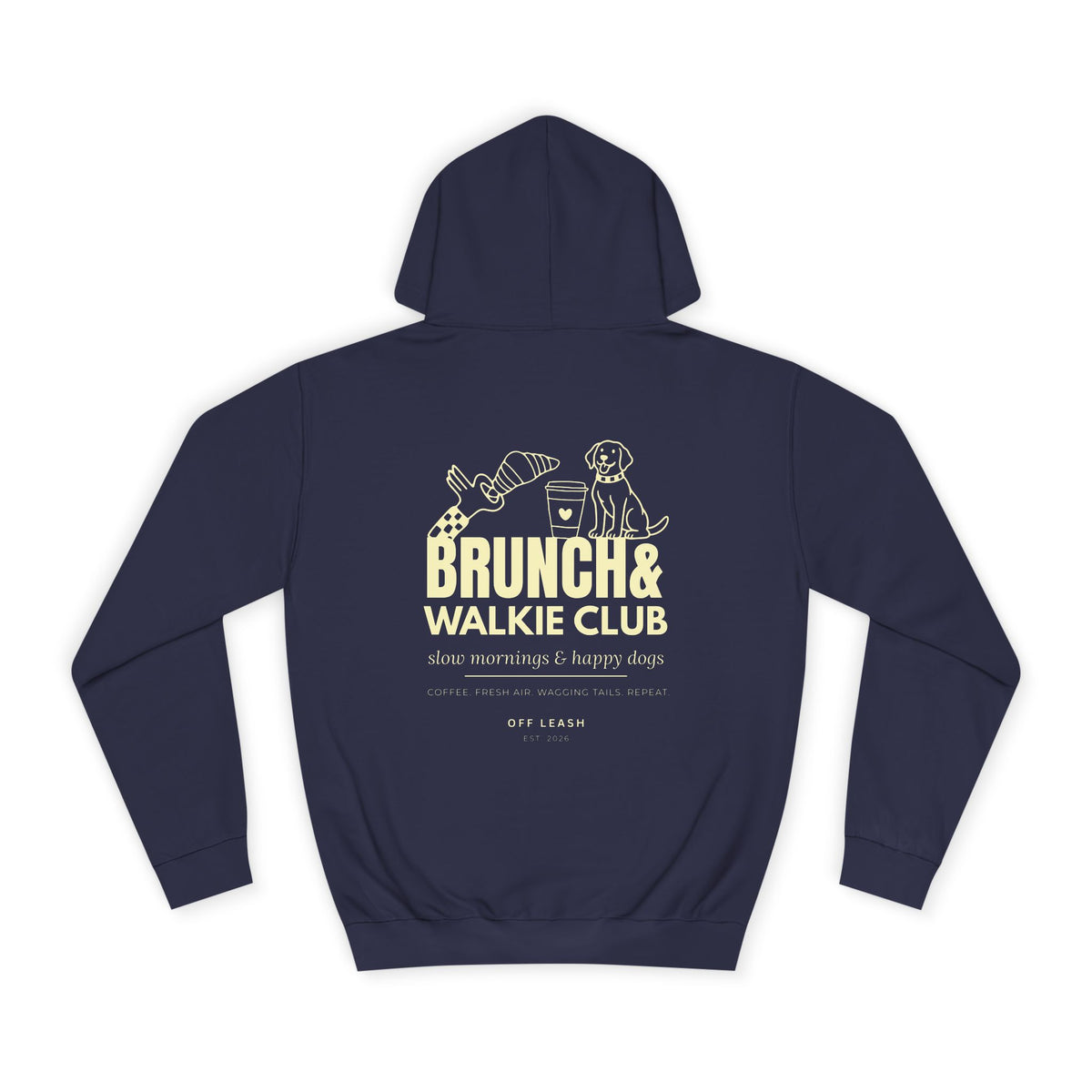 Brunch & Walkie Club Hoodie OFFLEASH, Unisex