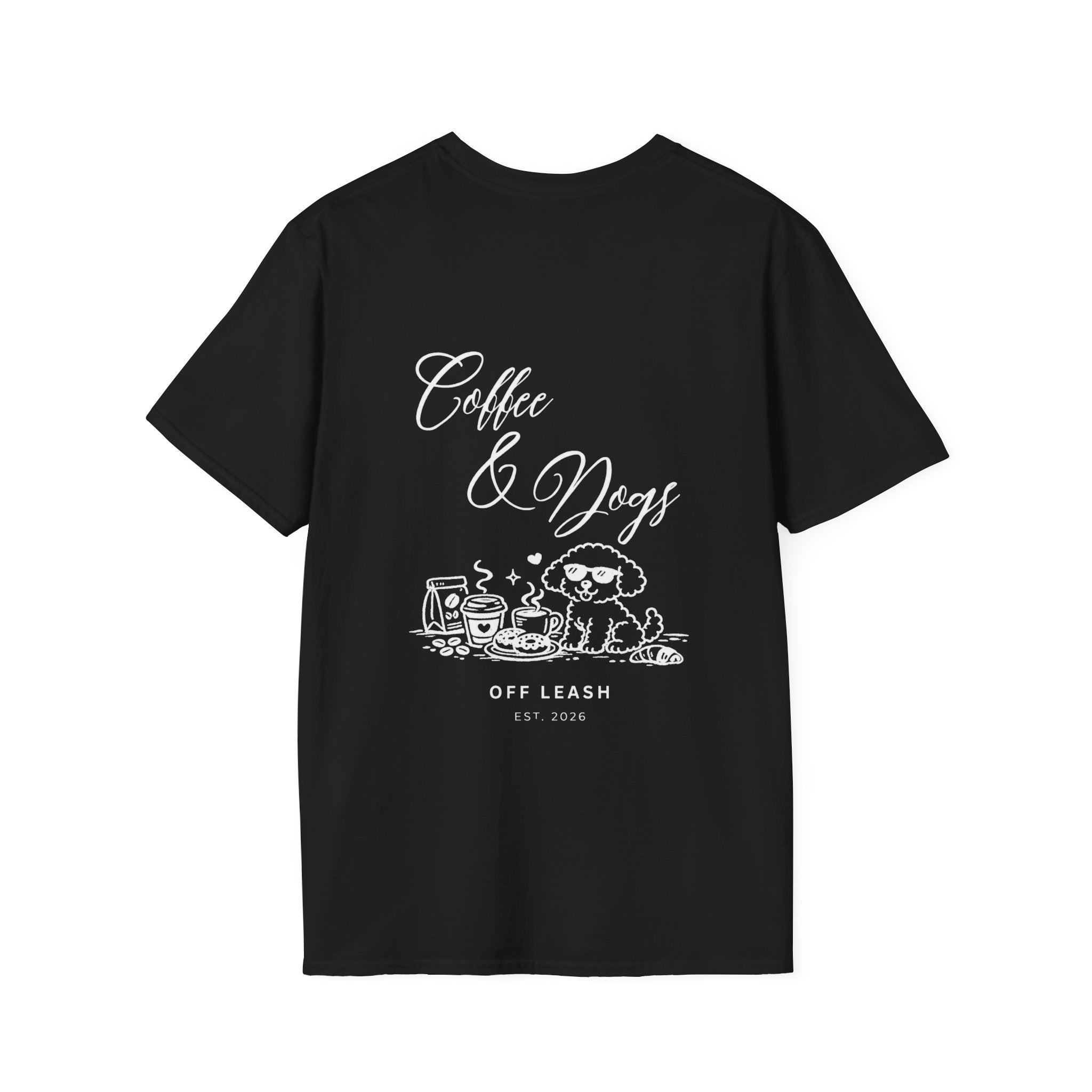 Coffee & Dogs T-Shirt OFFLEASH - 100% Baumwolle