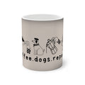 coffee. dogs. repeat. - Farbwechsel-Tasse