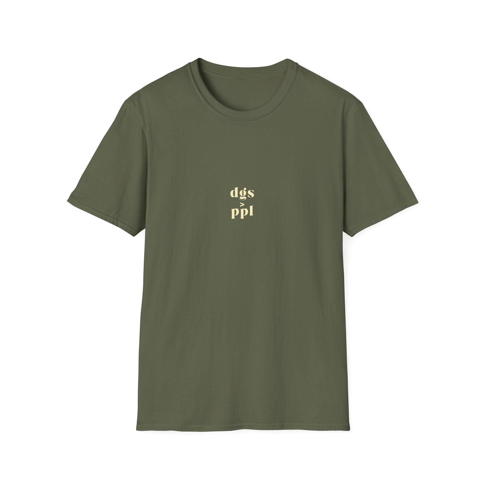 Dogs over people T-Shirt, 100% Baumwolle