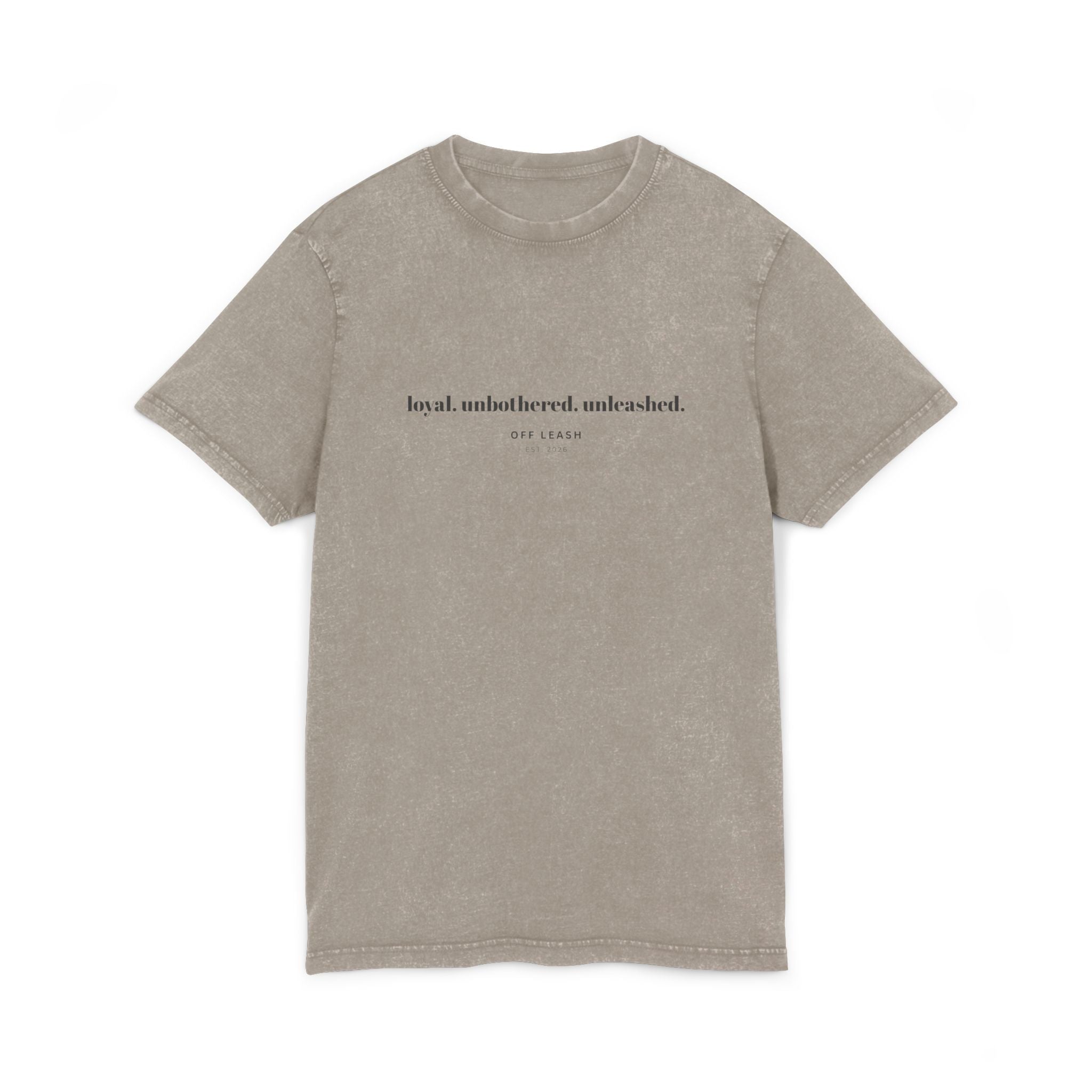 Loyal. Unbothered. Unleashed.  Vintage T-Shirt OFFLEASH 100 % Baumwolle