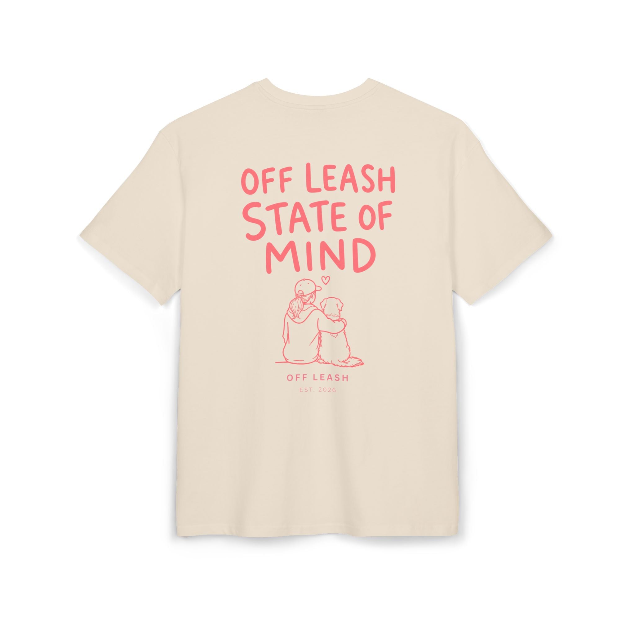 Oversize Shirt "Off Leash State of Mind"