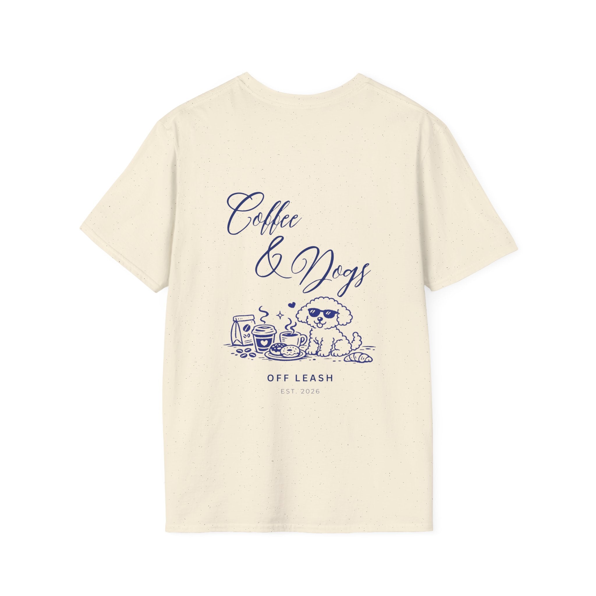 Coffee & Dogs T-Shirt OFFLEASH - 100% Baumwolle