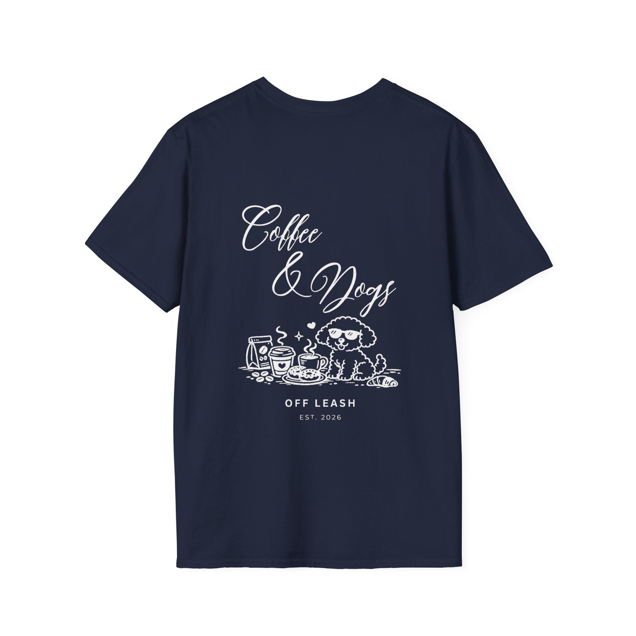 Coffee & Dogs T-Shirt OFFLEASH - 100% Baumwolle