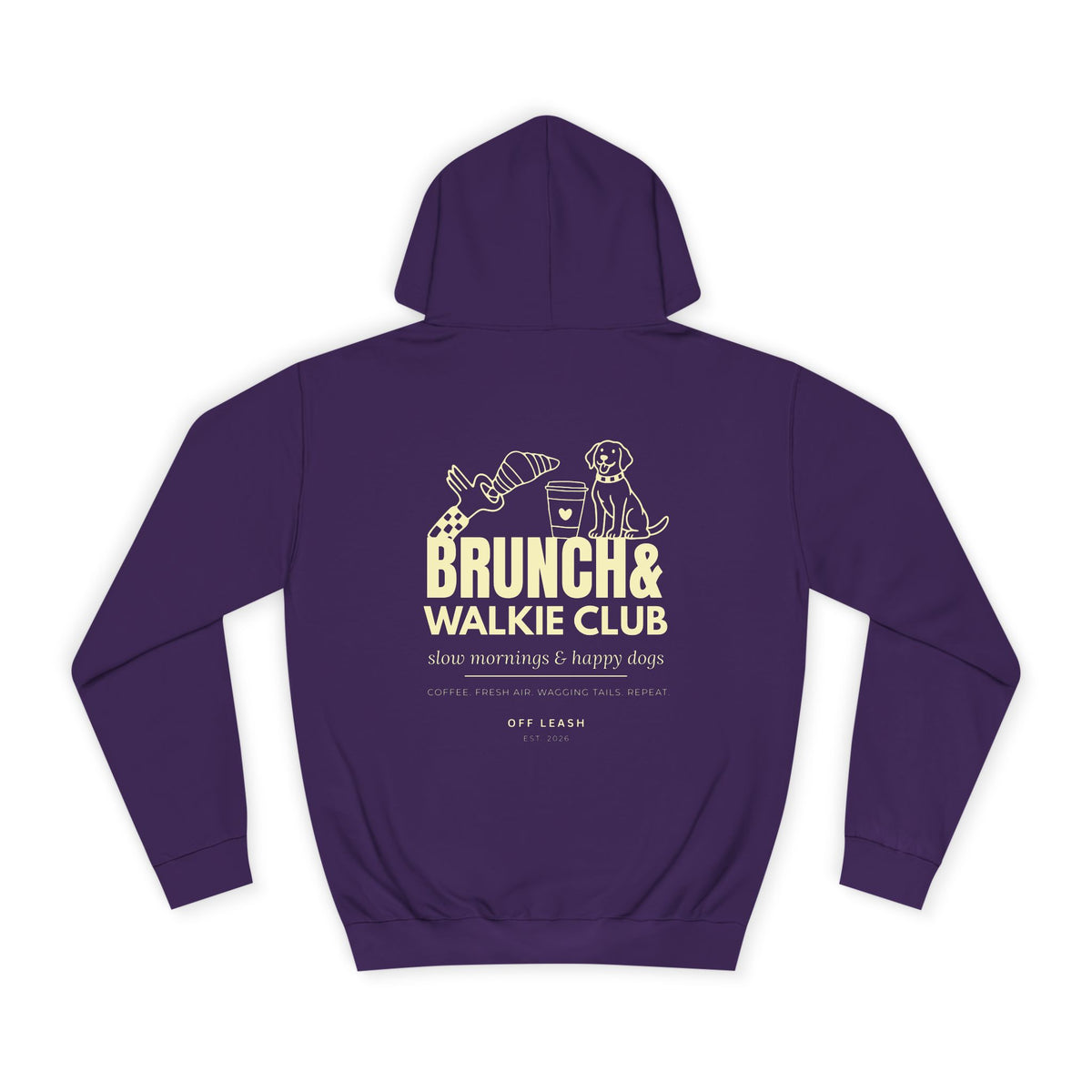 Brunch & Walkie Club Hoodie OFFLEASH, Unisex
