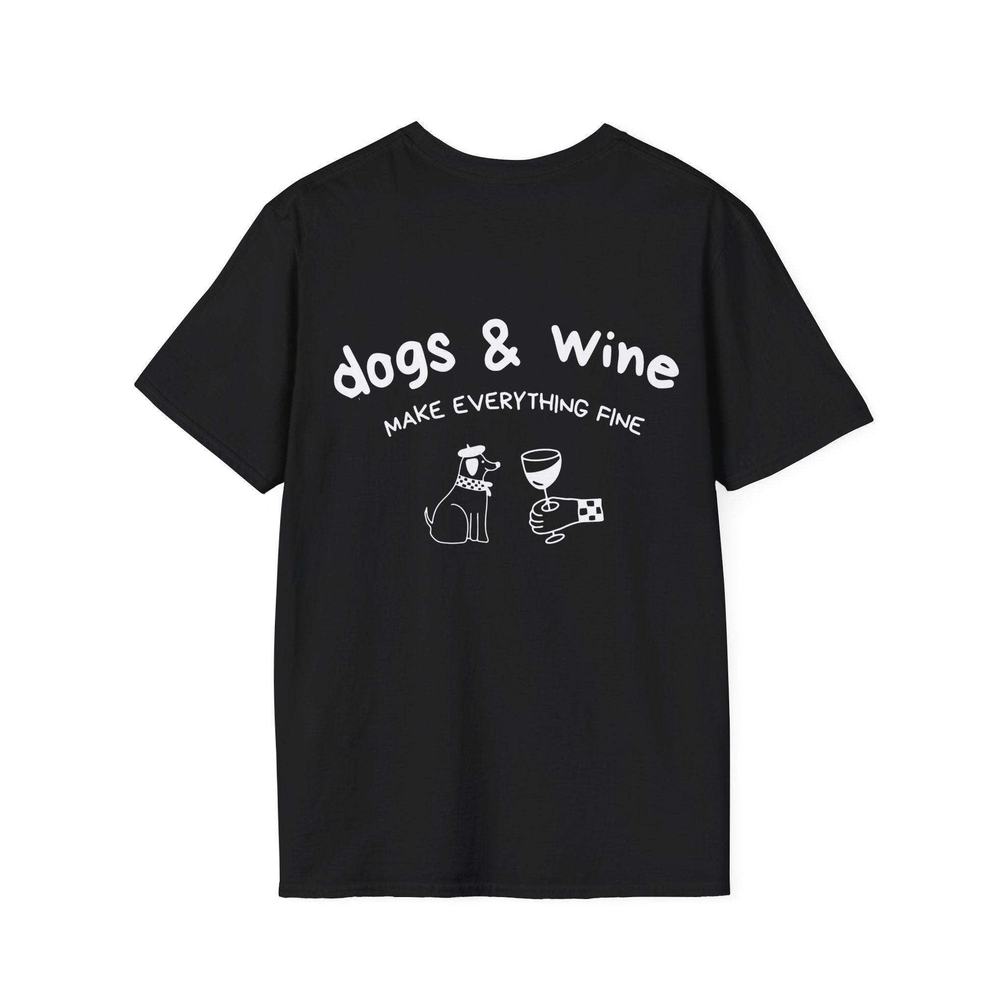 Dogs & Wine T-Shirt OFFLEASH, 100% Baumwolle