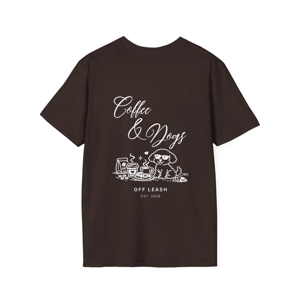 Coffee & Dogs T-Shirt OFFLEASH - 100% Baumwolle