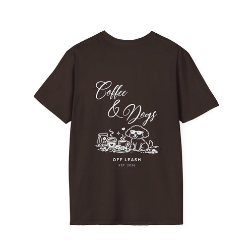 Coffee & Dogs T-Shirt OFFLEASH - 100% Baumwolle