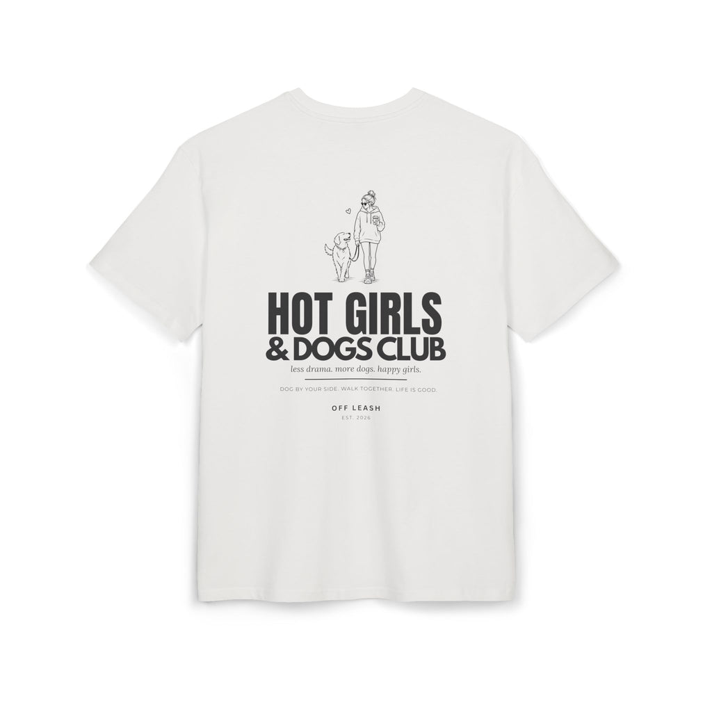 Hot Girls & Dogs Club T-Shirt Oversized, 100% Baumwolle