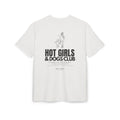 Hot Girls & Dogs Club T-Shirt Oversized, 100% Baumwolle