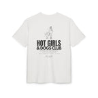 Hot Girls & Dogs Club T-Shirt Oversized, 100% Baumwolle