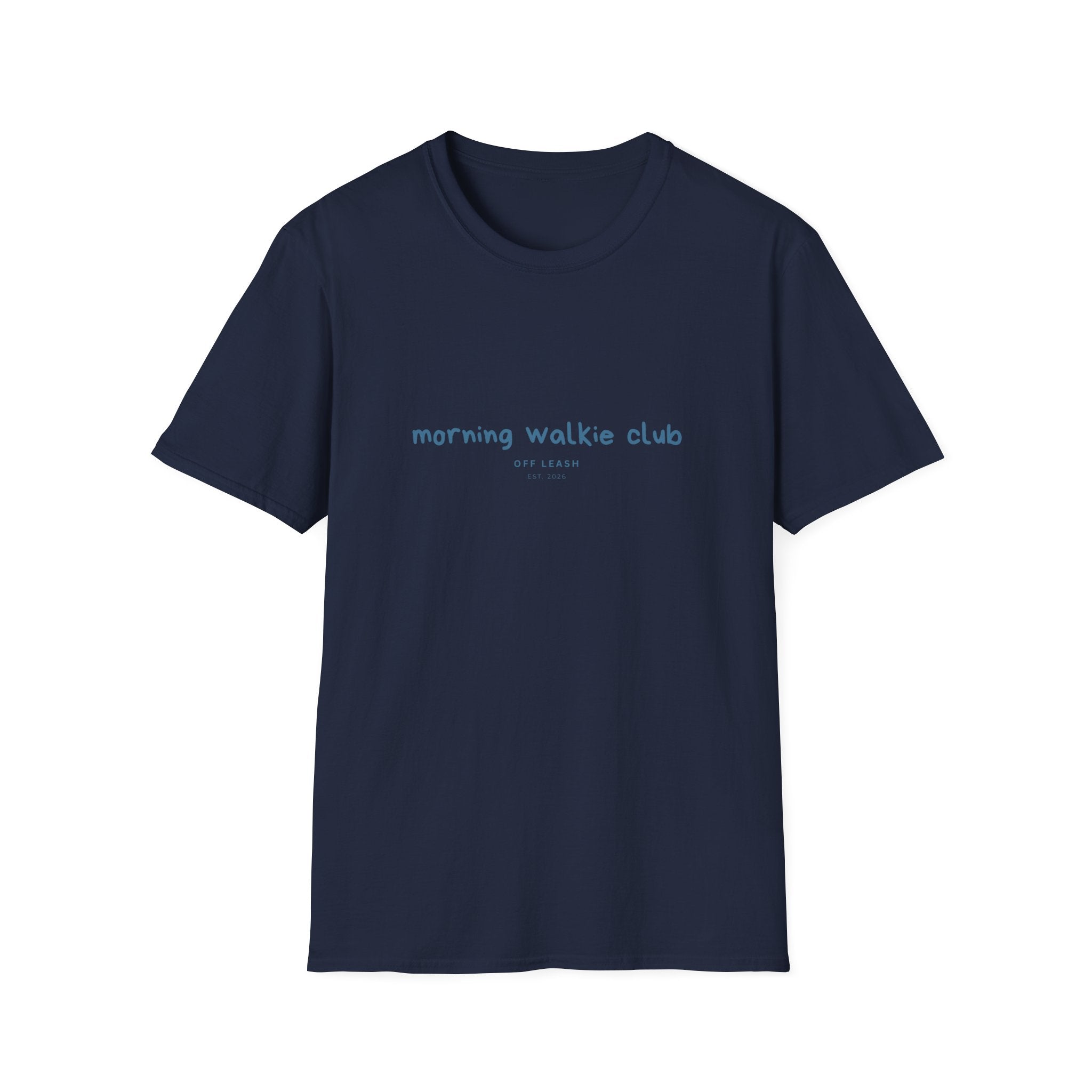Morning Walkie Club T-Shirt OFFLEASH, 100% Baumwolle