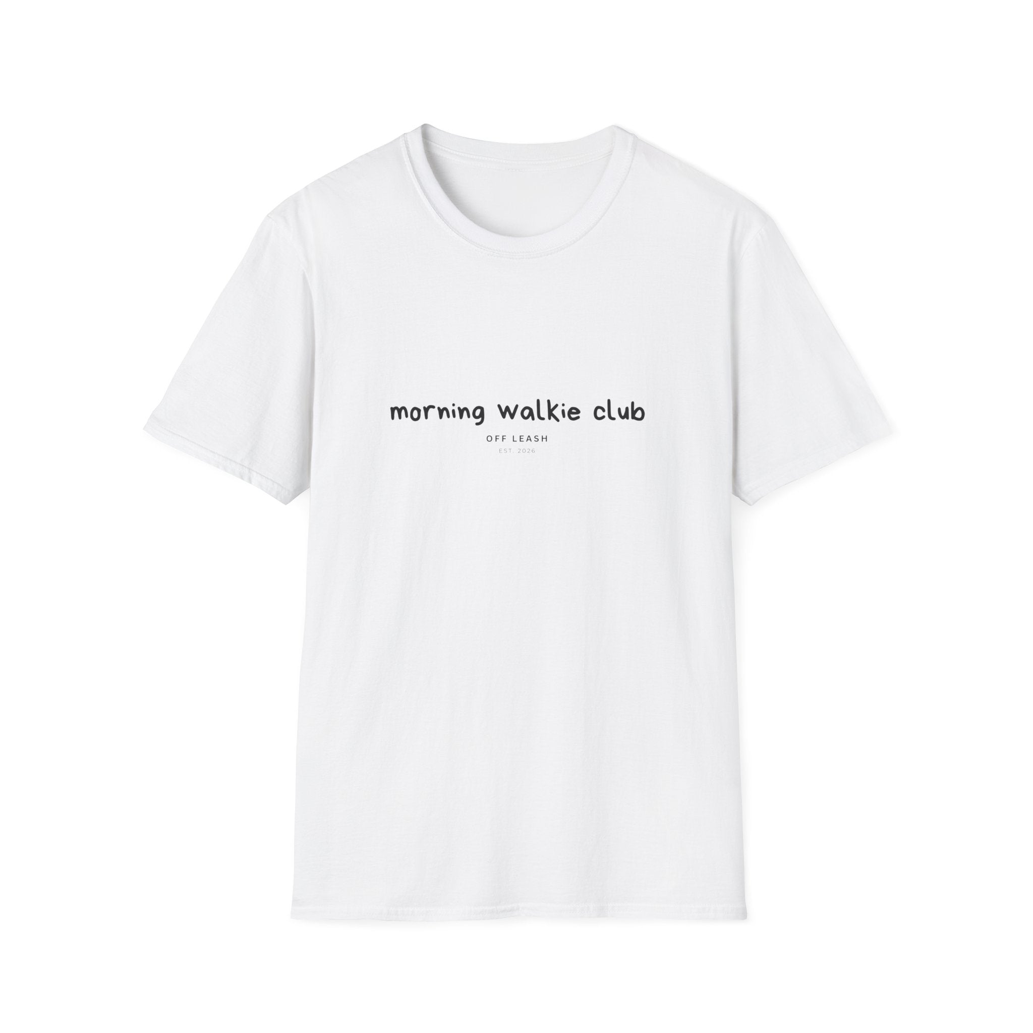Morning Walkie Club T-Shirt OFFLEASH, 100% Baumwolle
