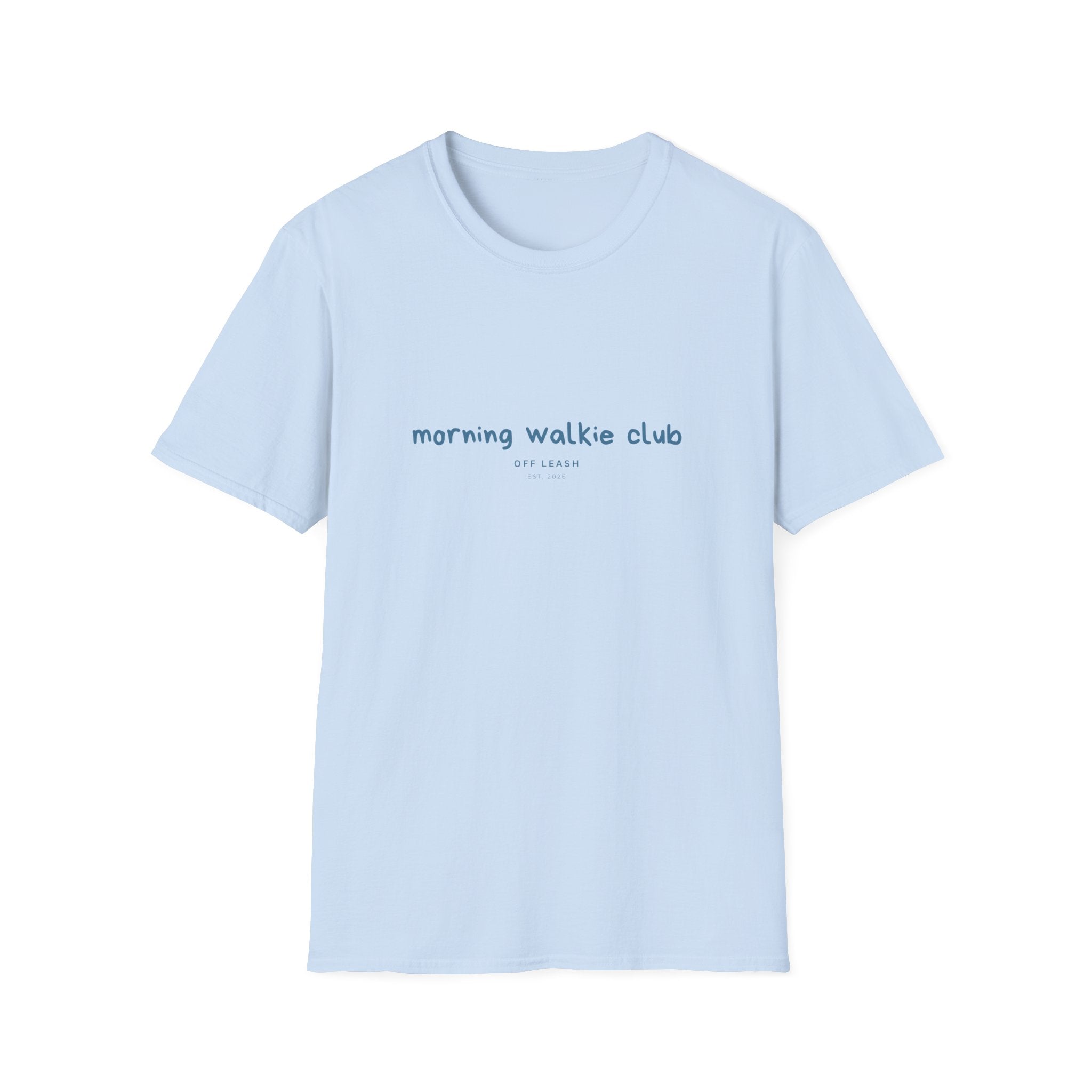 Morning Walkie Club T-Shirt OFFLEASH, 100% Baumwolle