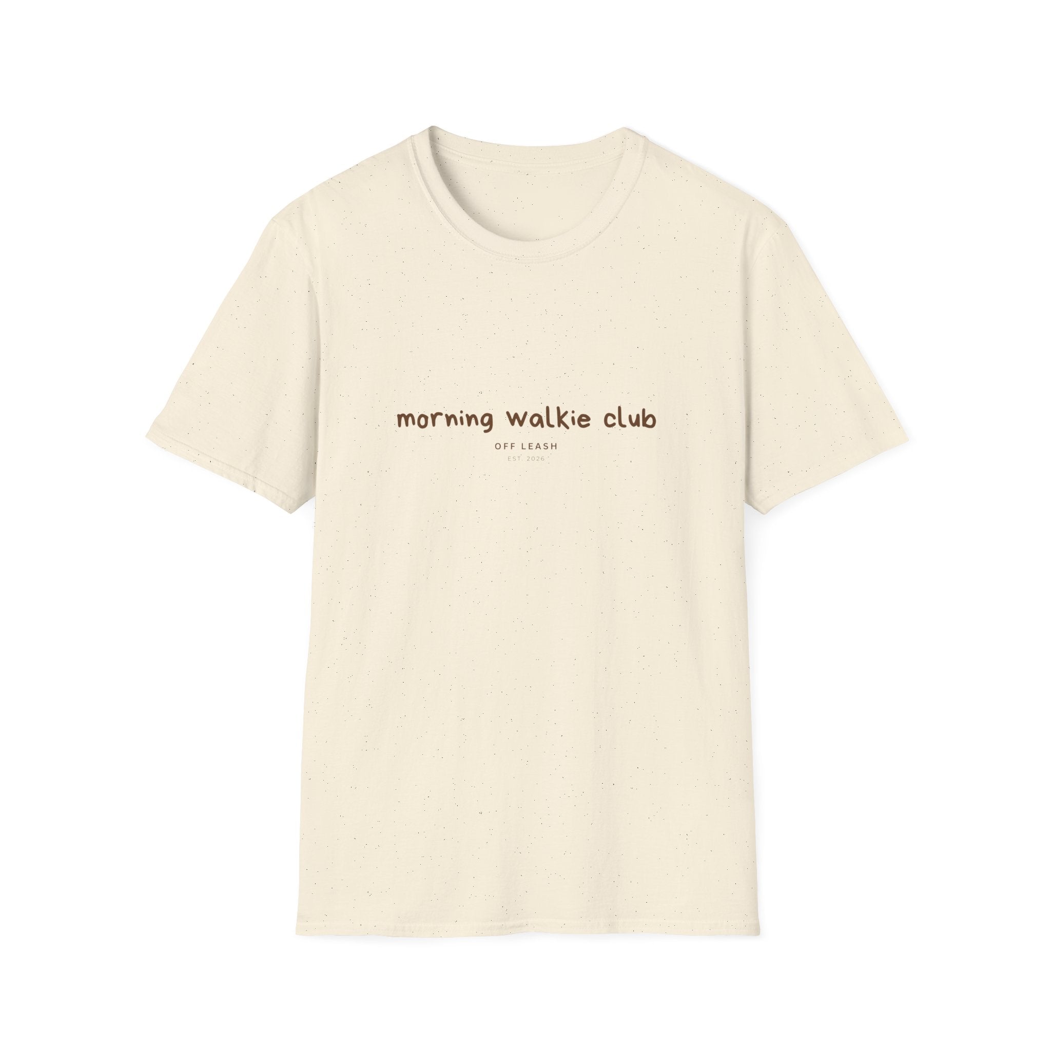 Morning Walkie Club T-Shirt OFFLEASH, 100% Baumwolle
