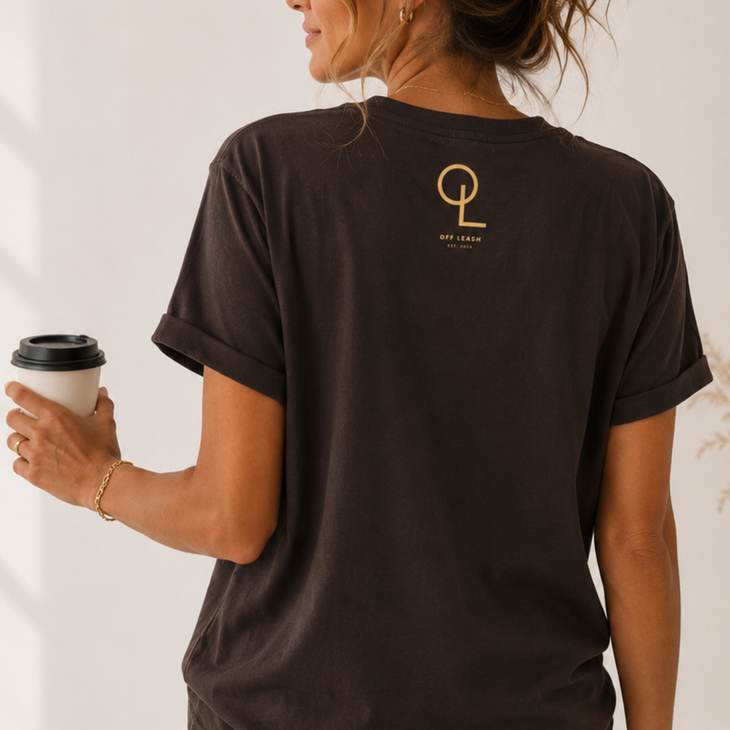 Dogs. Coffee. Repeat. - OFFLEASH Shirt, 100% Baumwolle