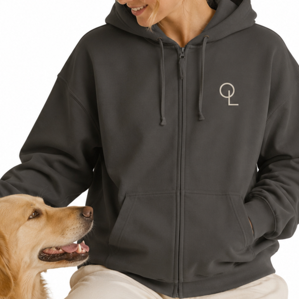 Off Leash Society Zipper Hoodie, OFFLEASH