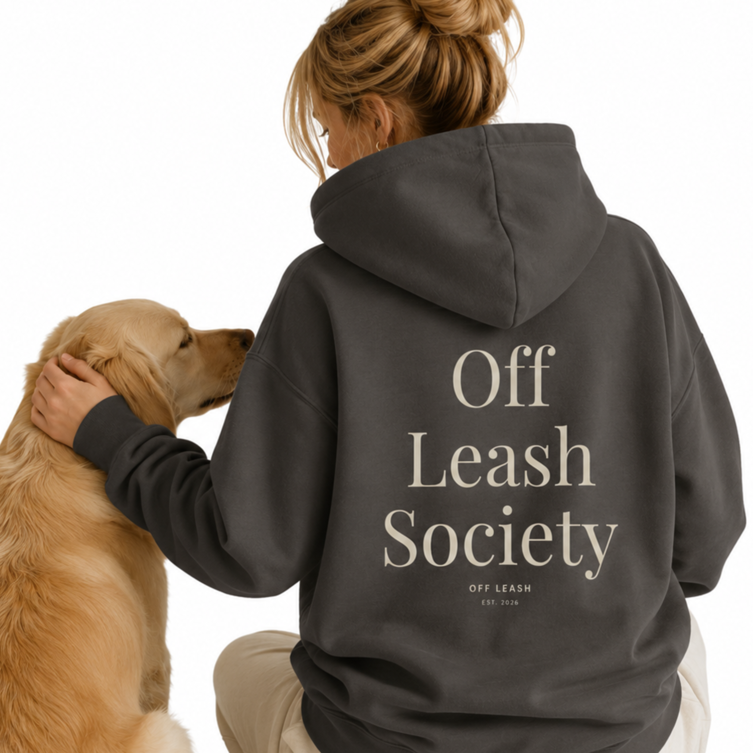 Off Leash Society Zipper Hoodie, OFFLEASH