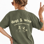 Dogs & Wine T-Shirt OFFLEASH, 100% Baumwolle