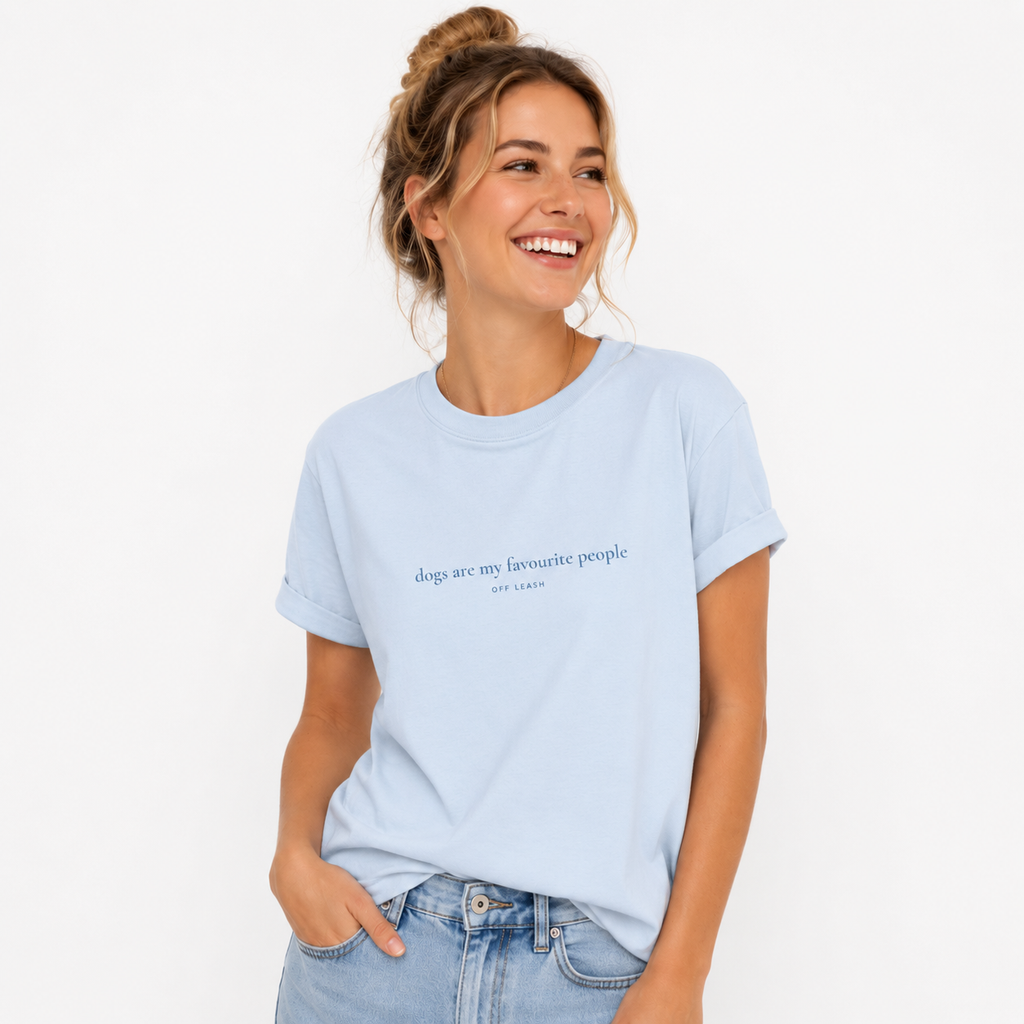 Dogs Are My Favourite People T-Shirt, 100% Baumwolle