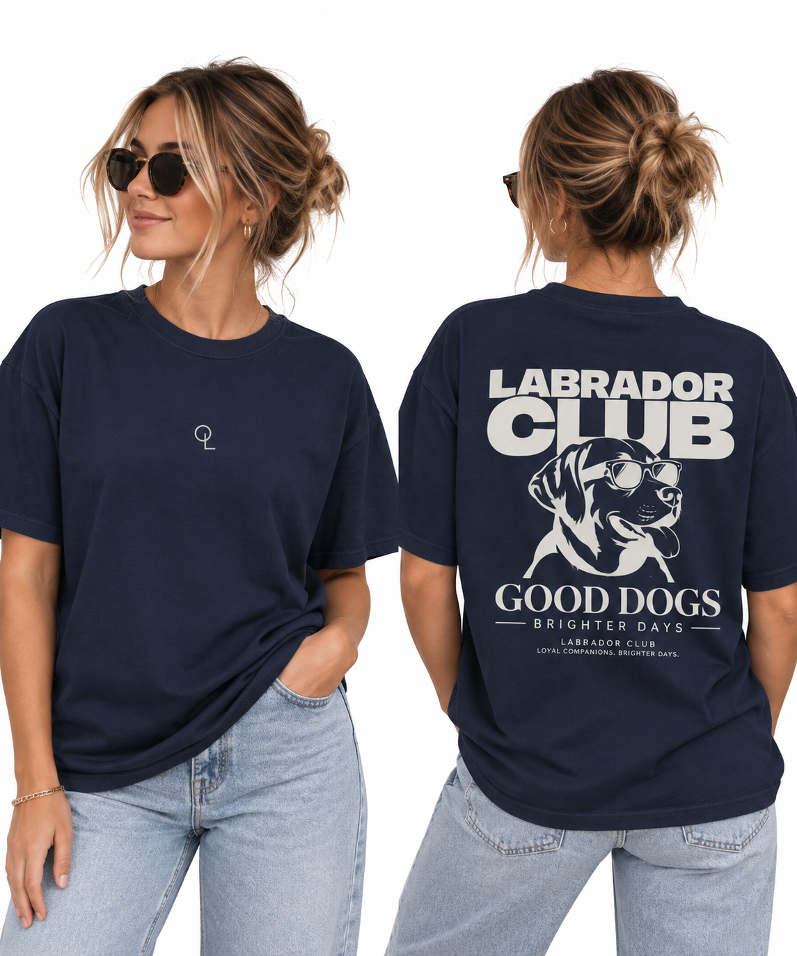 Labrador Club Shirt | Unisex T-Shirt mit Backprint
