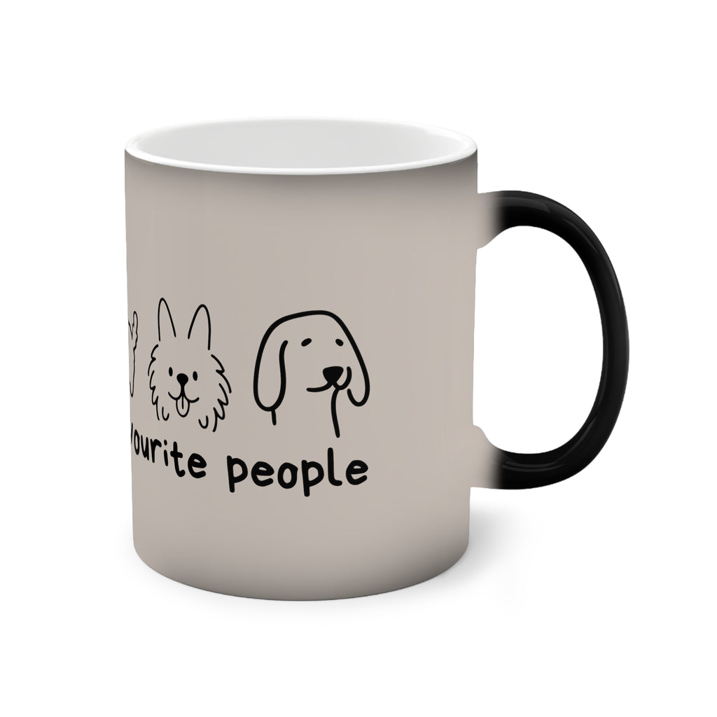 Dogs Are My Favourite People – Farbwechsel-Tasse