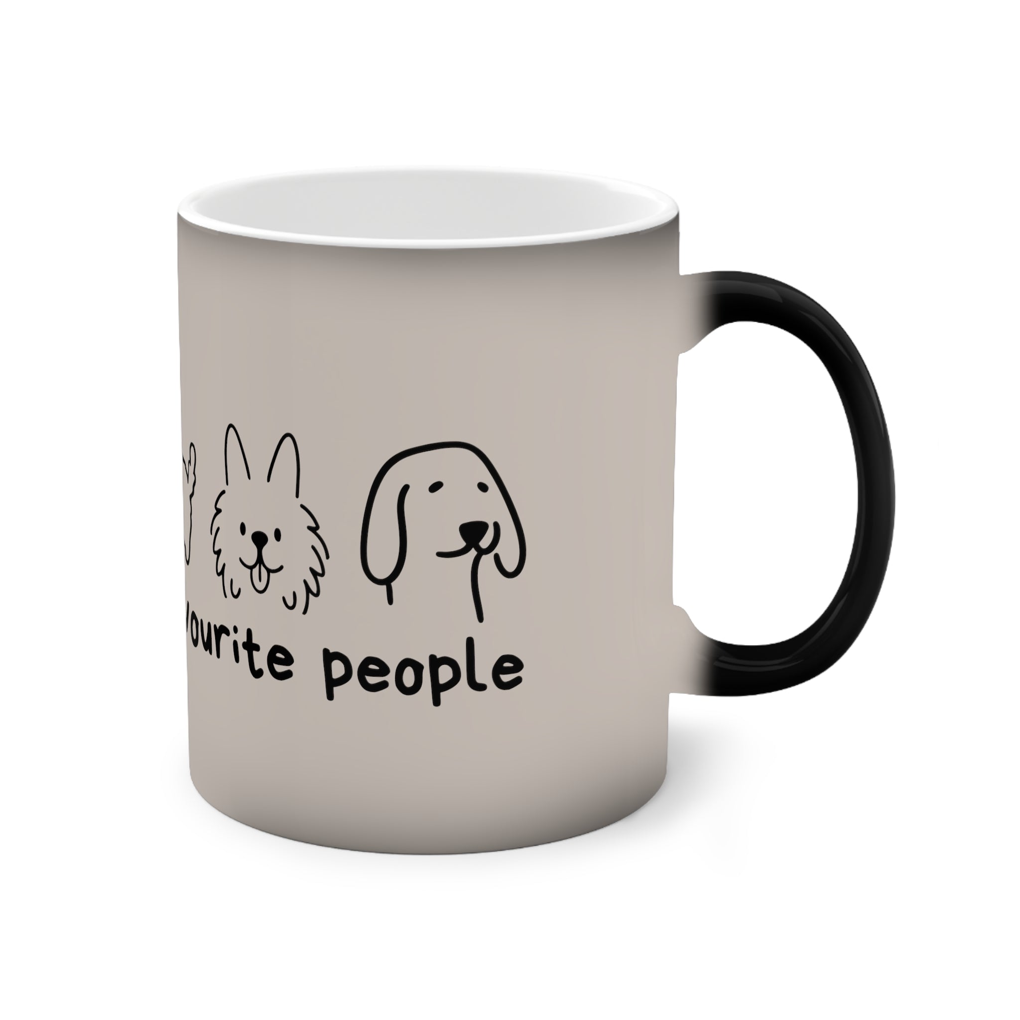 Dogs Are My Favourite People – Farbwechsel-Tasse