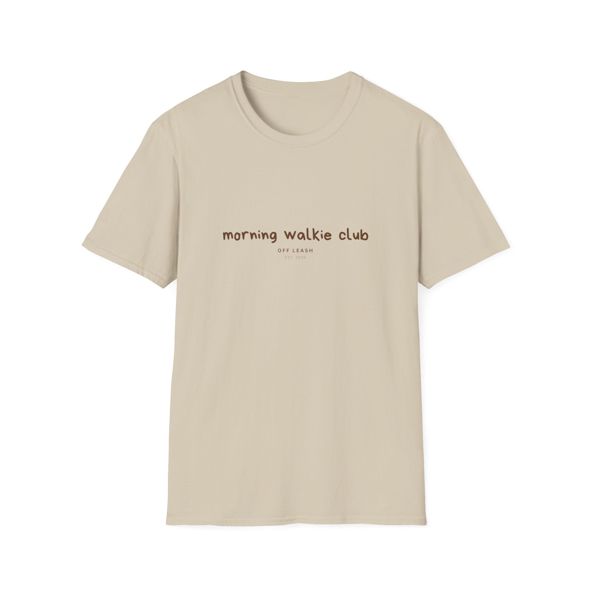 Morning Walkie Club T-Shirt OFFLEASH, 100% Baumwolle