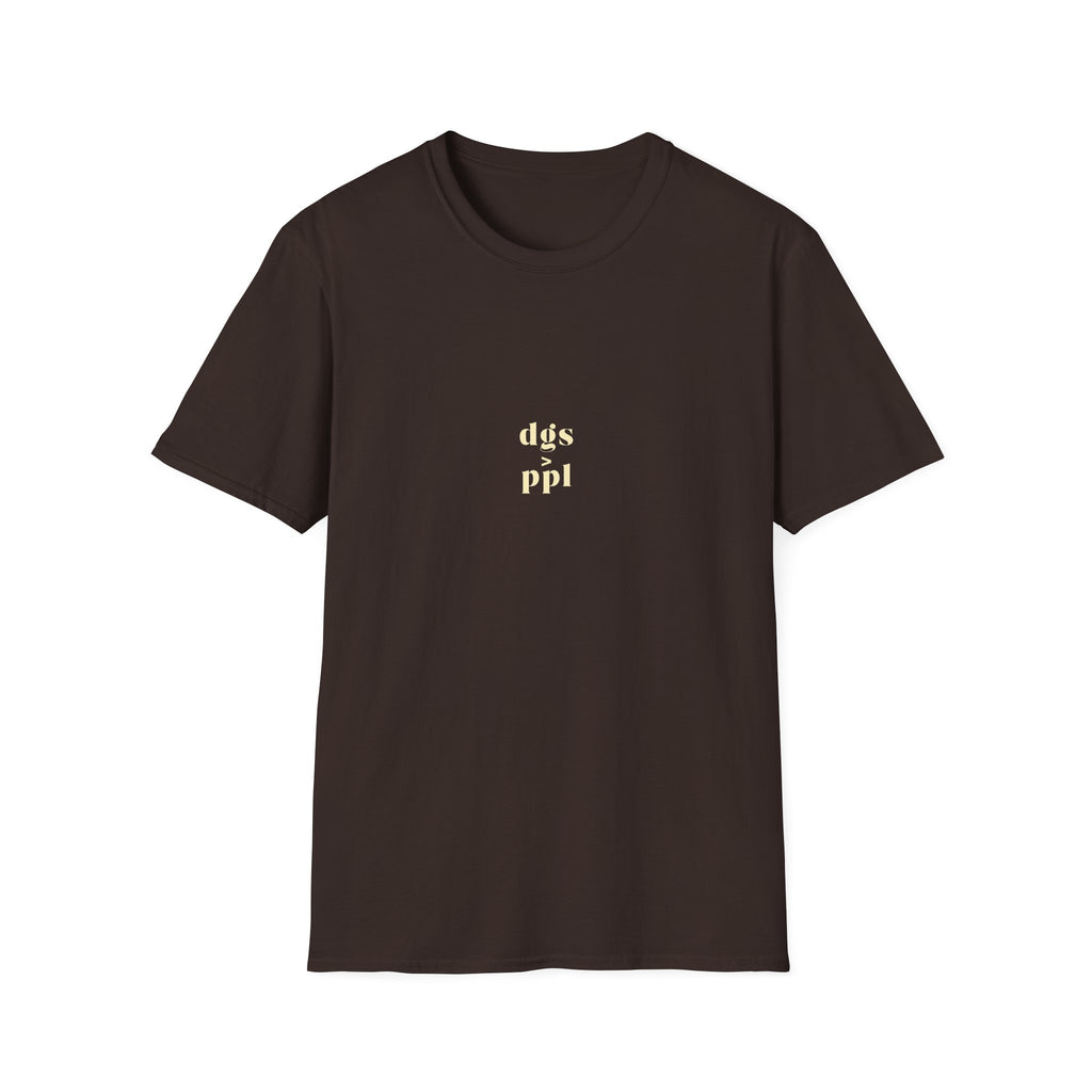 Dogs over people T-Shirt, 100% Baumwolle
