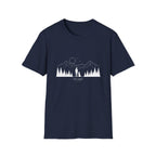 A girl, her dog and the mountains, T-Shirt 100% Baumwolle