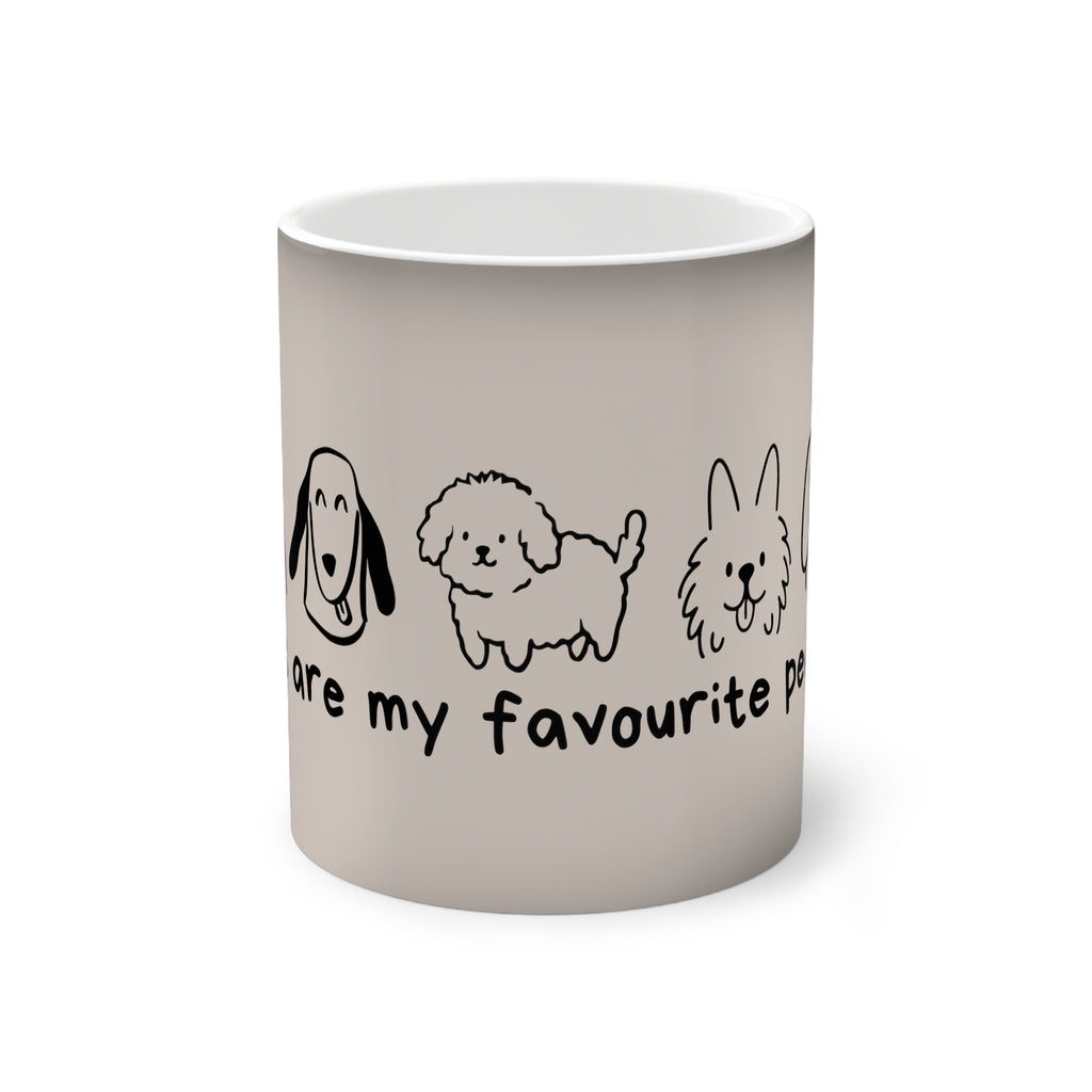 Dogs Are My Favourite People – Farbwechsel-Tasse