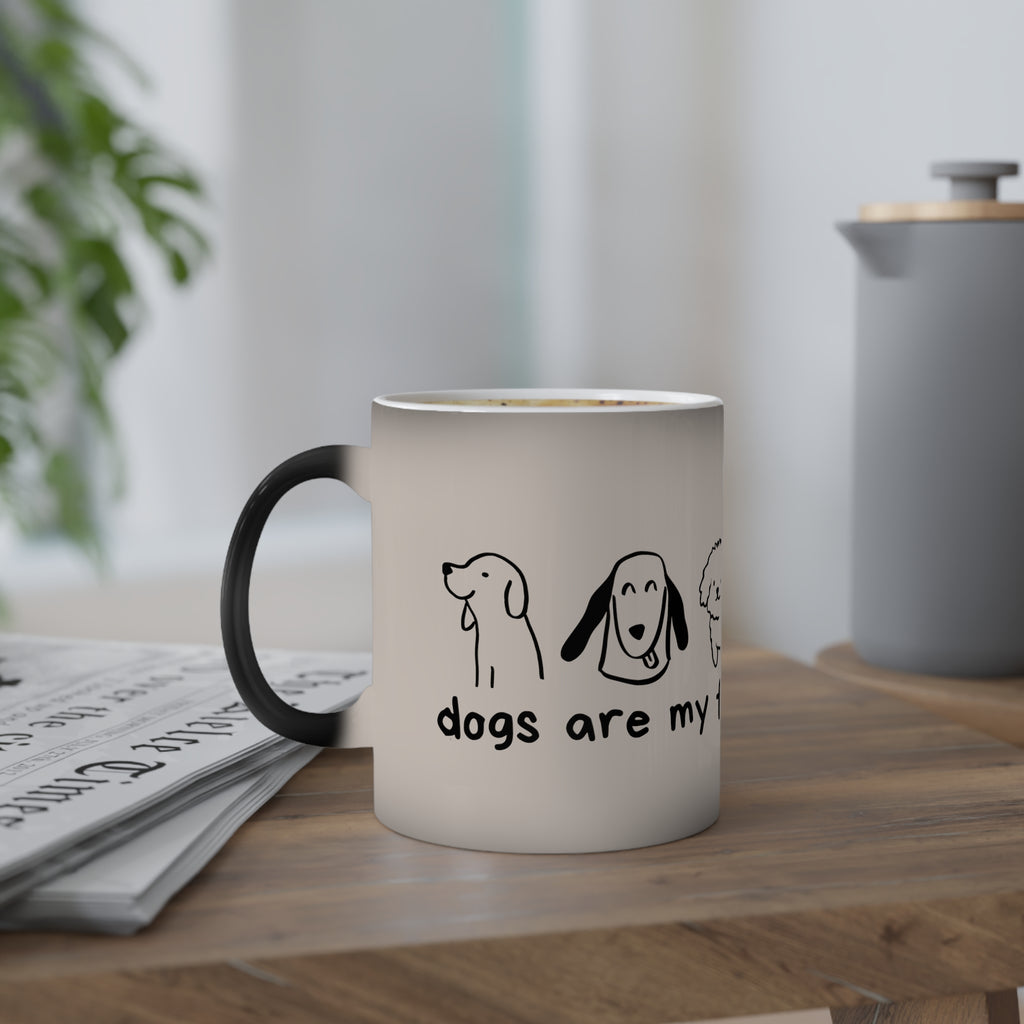 Dogs Are My Favourite People – Farbwechsel-Tasse