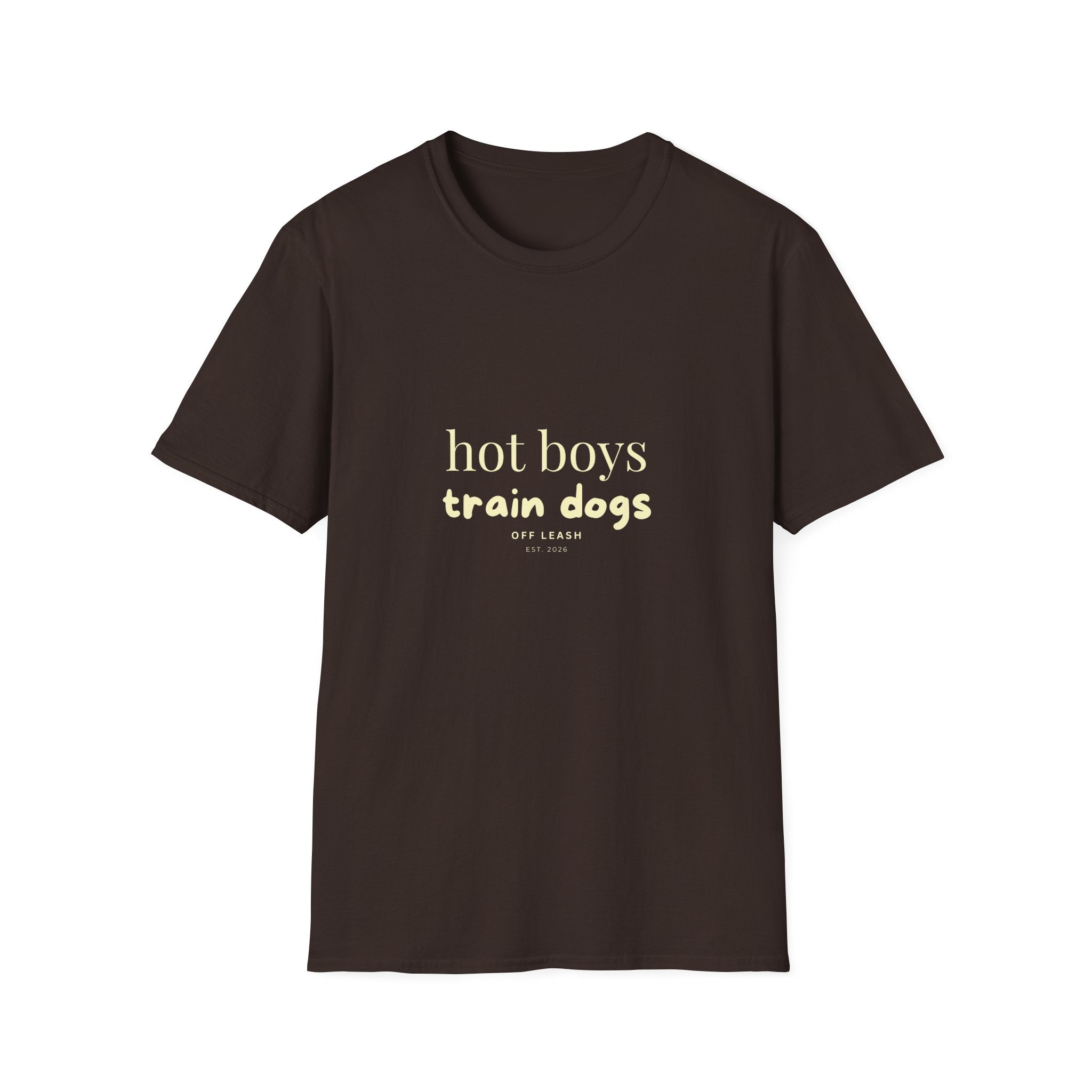 hot boys train dogs T-Shirt, 100% Baumwolle