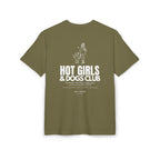 Hot Girls & Dogs Club T-Shirt Oversized, 100% Baumwolle