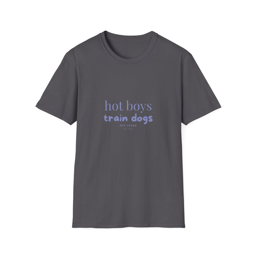 hot boys train dogs T-Shirt, 100% Baumwolle