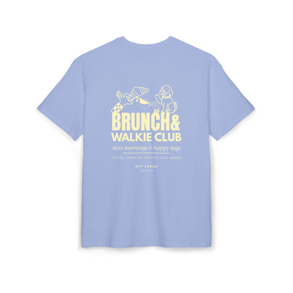 Brunch & Walkie Club Oversized T-Shirt OFFLEASH, 100% Baumwolle