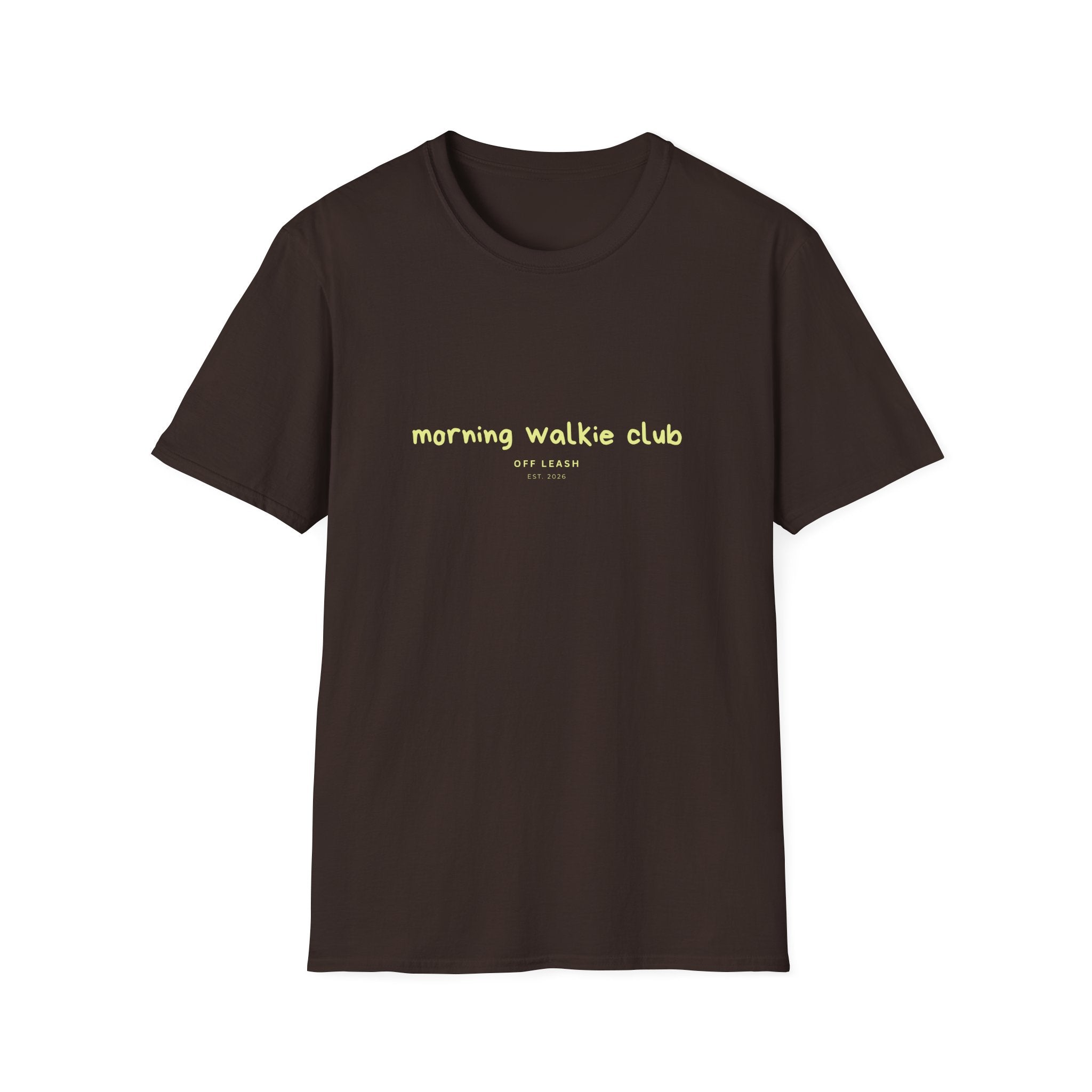 Morning Walkie Club T-Shirt OFFLEASH, 100% Baumwolle