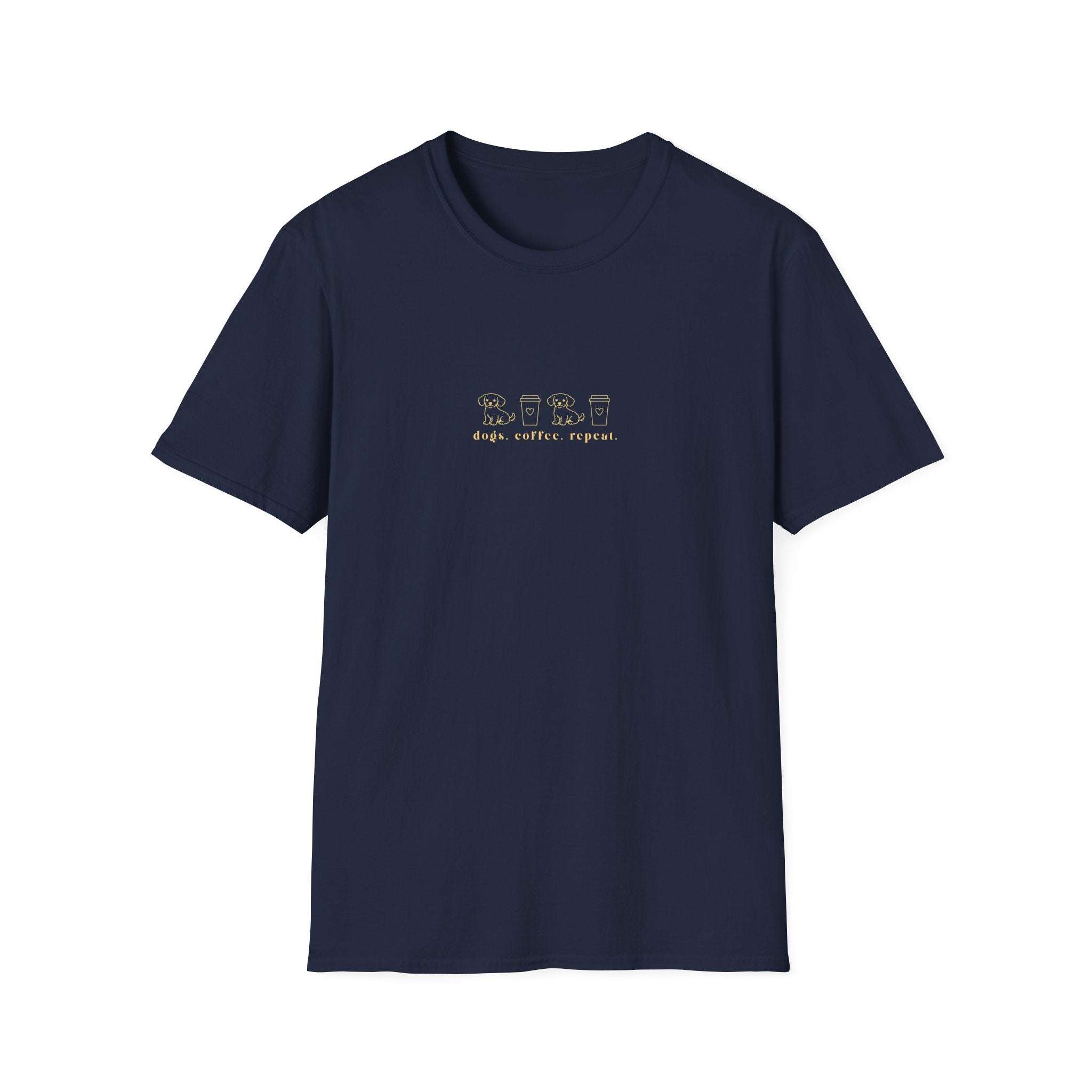 Dogs. Coffee. Repeat. - OFFLEASH Shirt, 100% Baumwolle