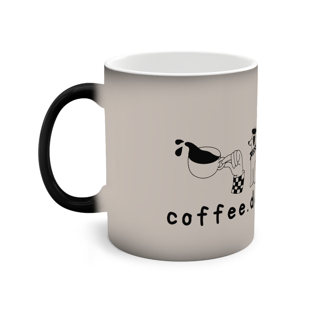 coffee. dogs. repeat. - Farbwechsel-Tasse