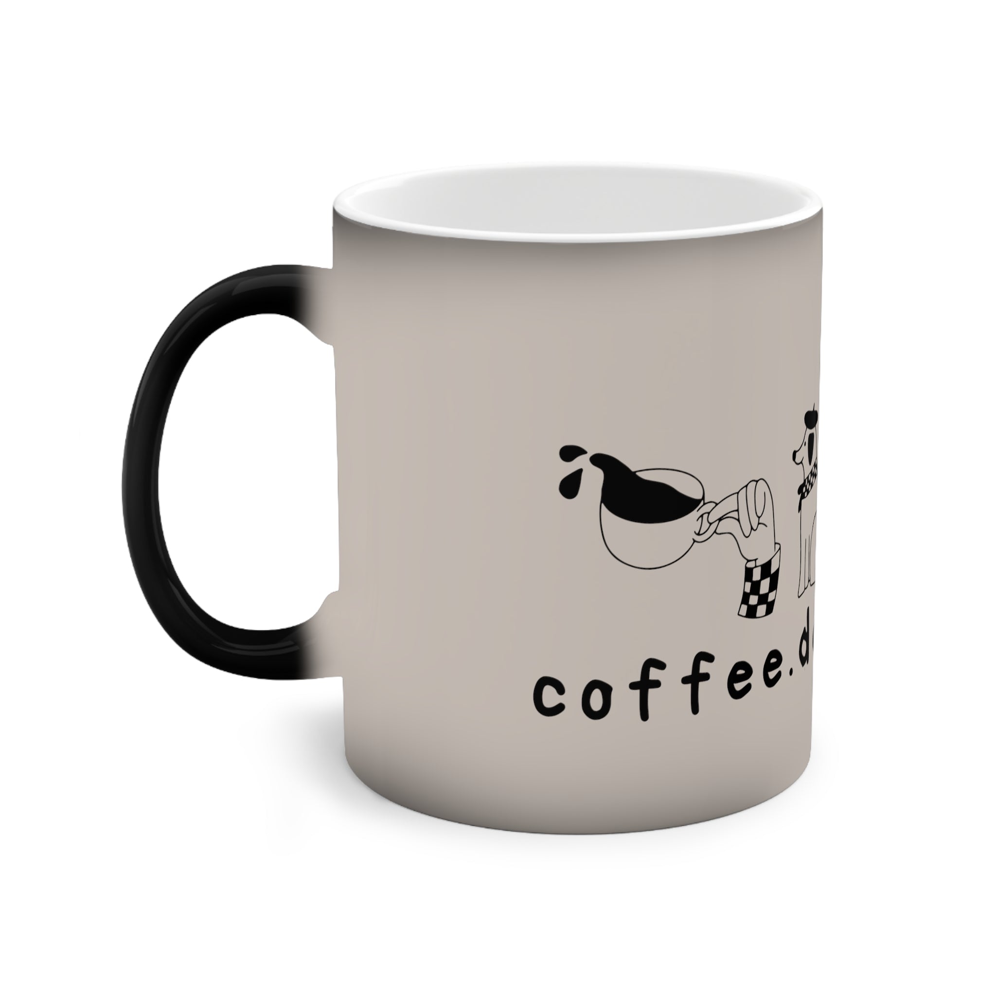 coffee. dogs. repeat. - Farbwechsel-Tasse