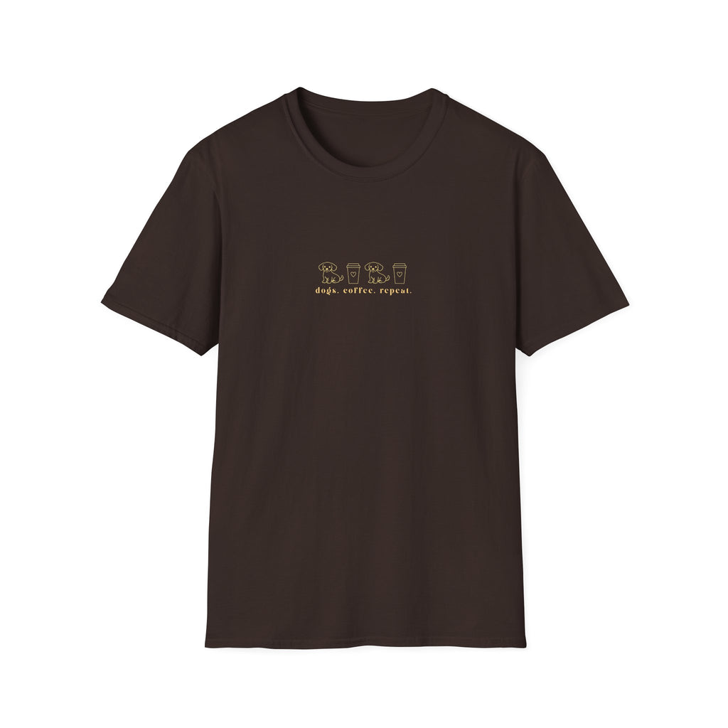 Dogs. Coffee. Repeat. - OFFLEASH Shirt, 100% Baumwolle