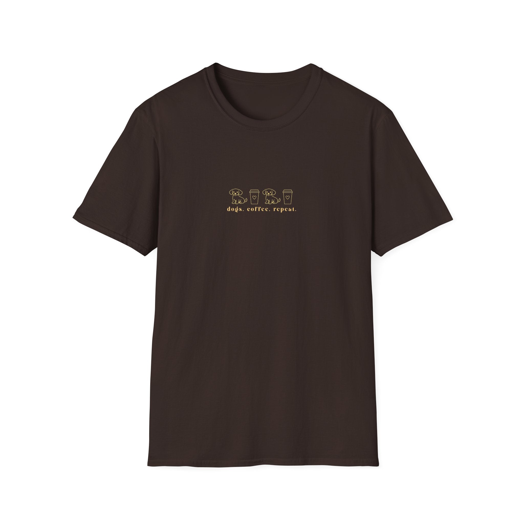Dogs. Coffee. Repeat. - OFFLEASH Shirt, 100% Baumwolle