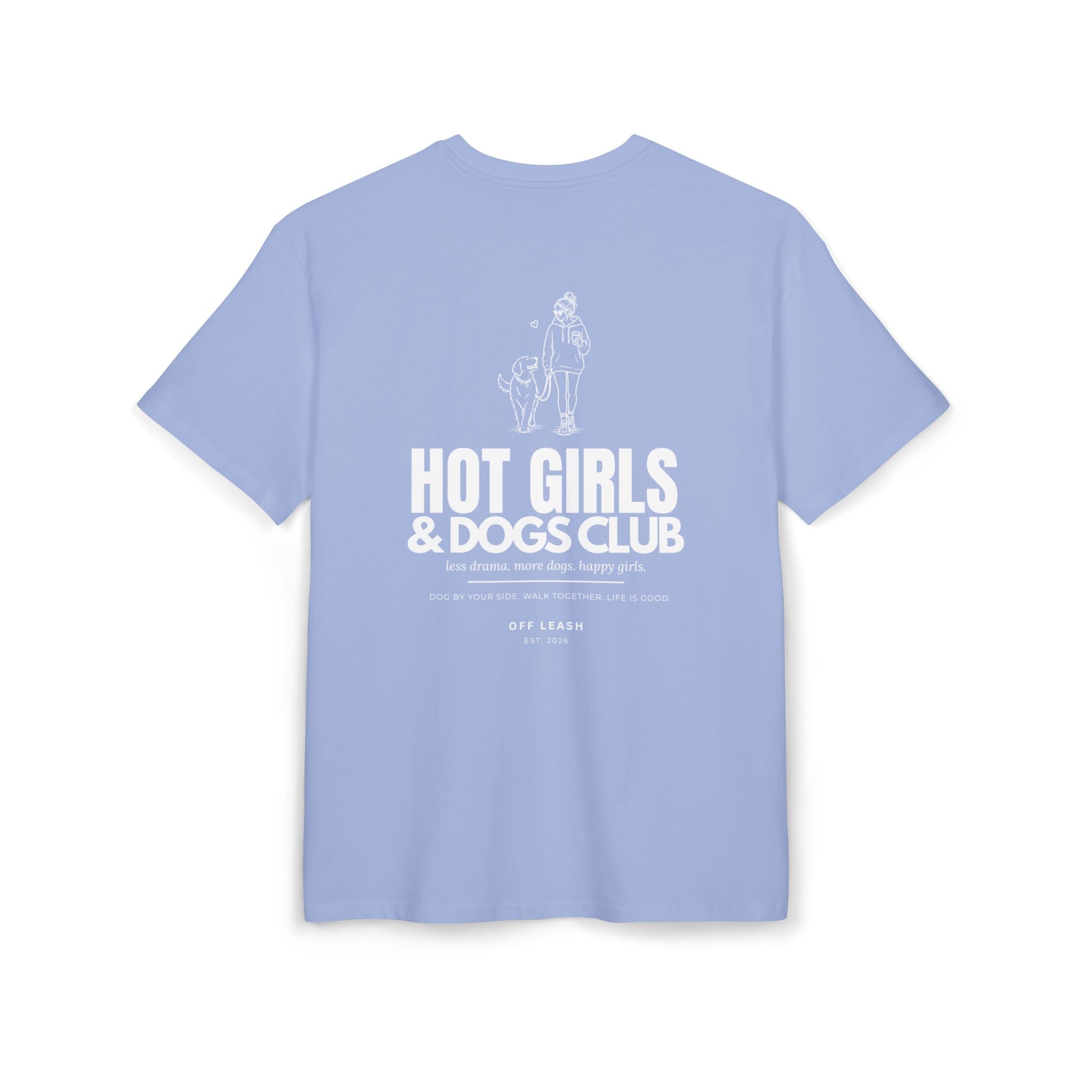 Hot Girls & Dogs Club T-Shirt Oversized, 100% Baumwolle