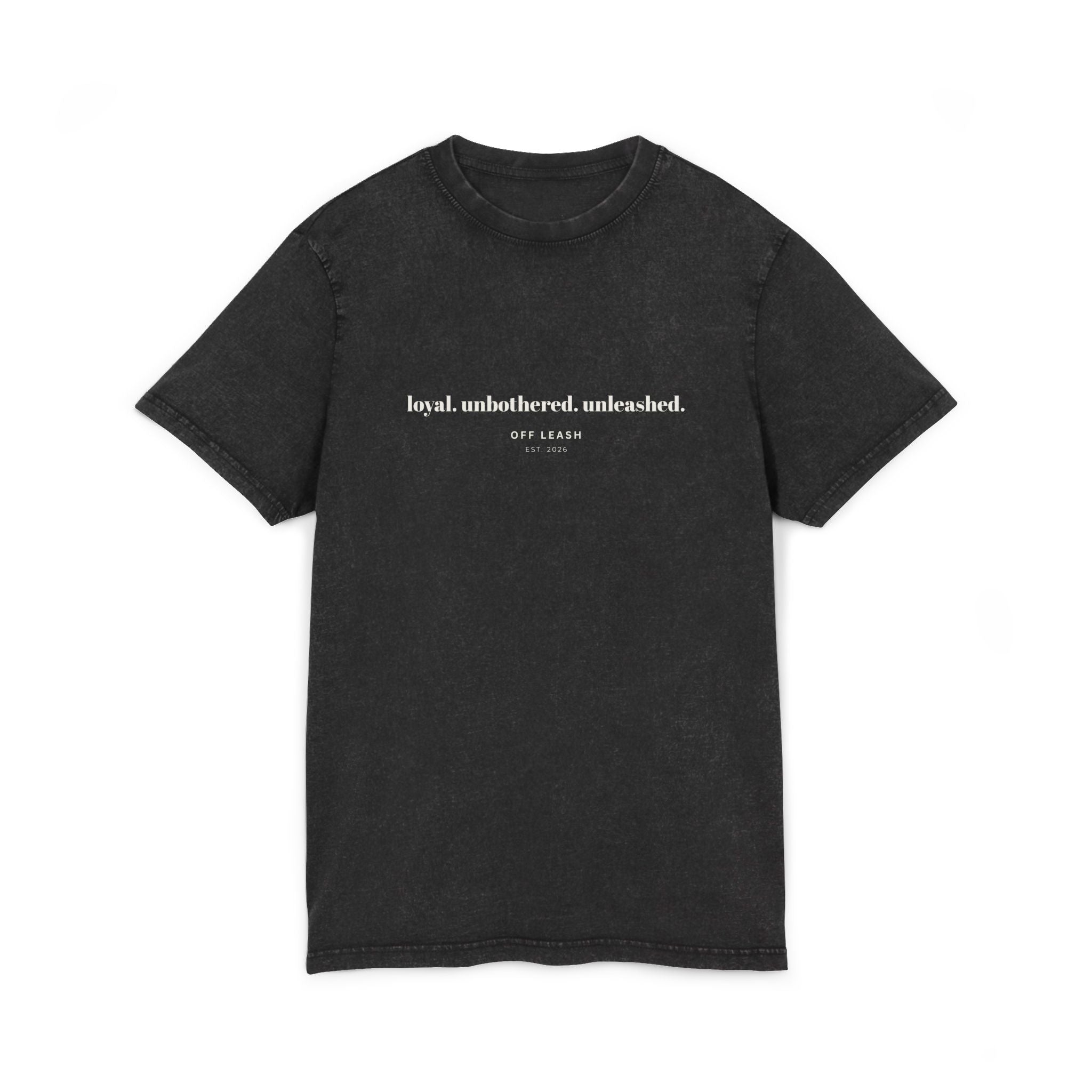 Loyal. Unbothered. Unleashed.  Vintage T-Shirt OFFLEASH 100 % Baumwolle