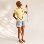 4-in-1 Biothane Leine "Lavender Mint" – Sage Grün und Flieder