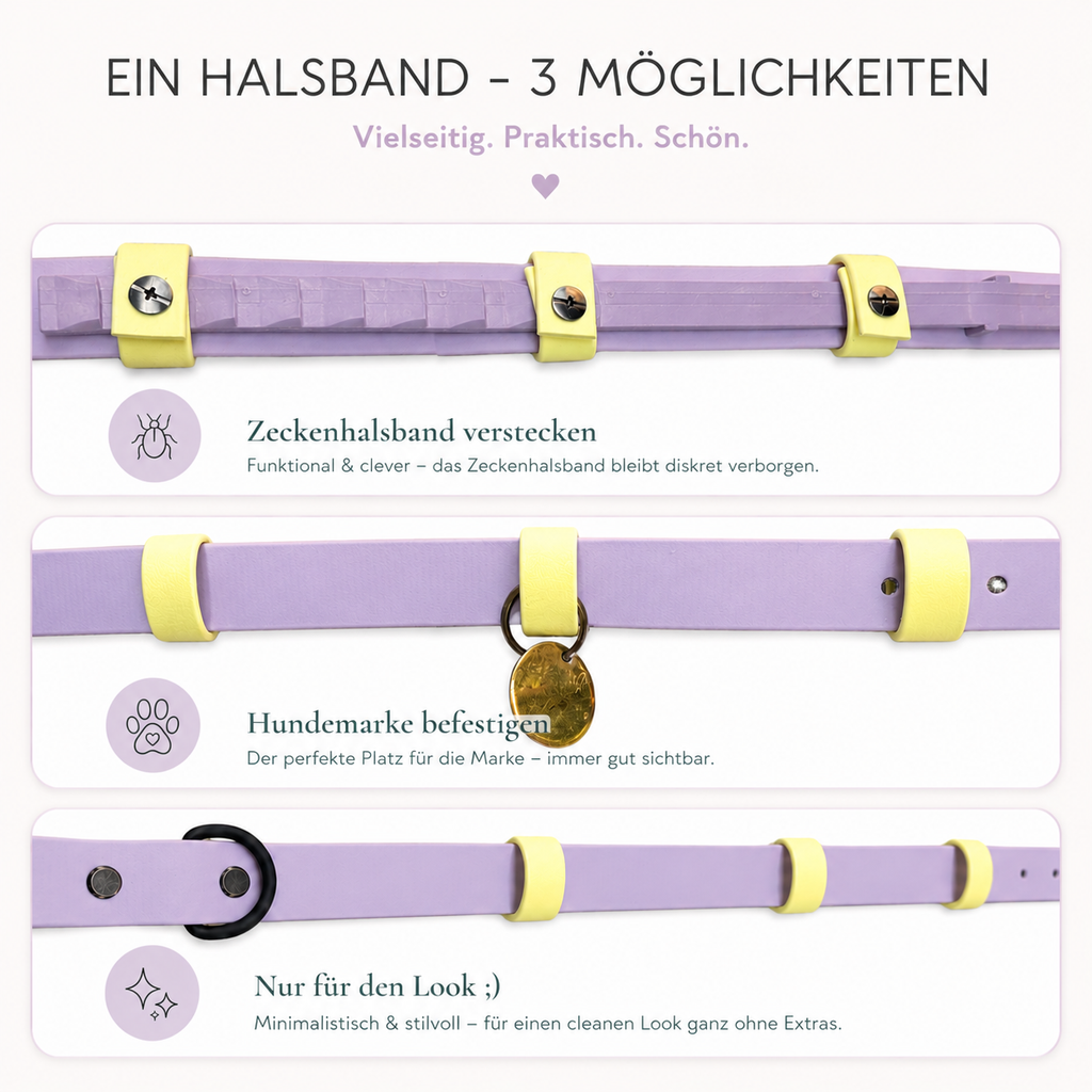 Biothane Halsband "Lavender Mint"