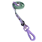 4-in-1 Biothane Leine Sage Grün/Flieder